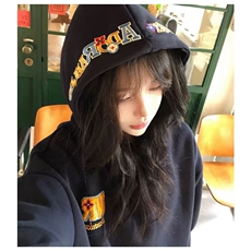 1506-1/WAT131/P44潮牌美式彩色字母刺绣连帽卫衣女秋冬，男装卫衣，星座1506