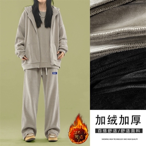 潮牌休闲套装新款卫衣卫裤三件套外套SJT866-特批176加绒特批206图片