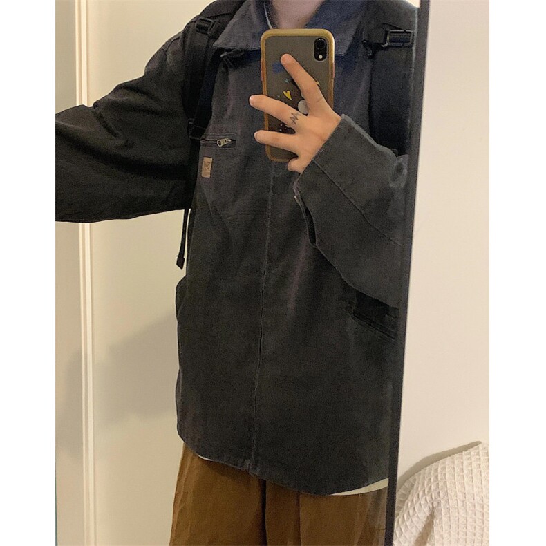 【有货】底特律夹克男款春秋美式水洗做旧短款工装外套Y188CC-P75,男装夹克,星座1007（原301D）