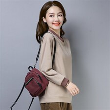 2022年春季新款套头圆领卫衣女长袖宽松显瘦韩版撞色上衣打底衫女，女装卫衣/绒衫，简韵佳