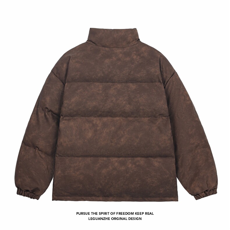 2025冬季新款白底现货1W件脏脏色皮棉衣M-5XHM24975-特P80,男装棉衣,电商A022