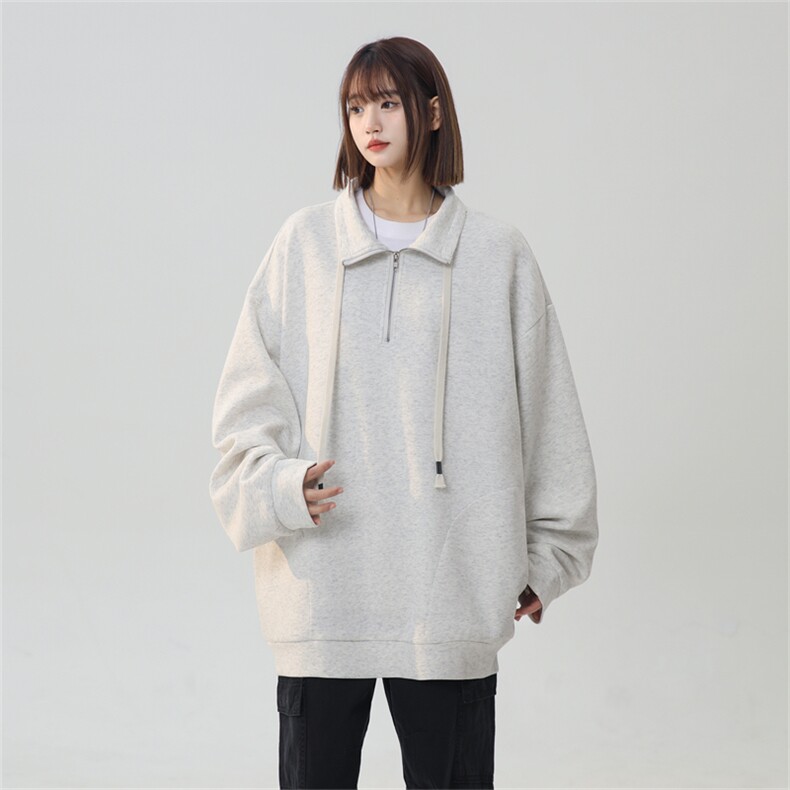 WY5021/P65春装新款高品质不起球个性套头卫衣男潮流宽松上衣外套,女装卫衣/绒衫,电商A141