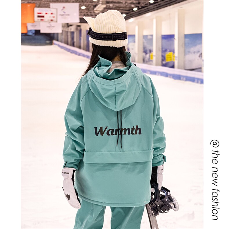 新款户外加厚银狐绒单板滑雪服男大码防水防风外套M25-P175控238，女装短外套，电商A001