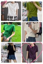 夏季新款，飘带T恤，女装T恤，月光水岸