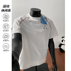2026夏季新款迪桑棉哈苏线短袖T恤男DT6204-特P24建议零售价58，男装T恤，电商A001