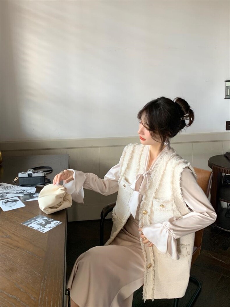 秋季新款韩系高品质小香马甲，女装马甲，M.W 嫚维