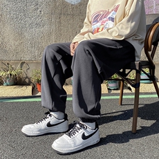 运动裤美式束脚男新款潮流宽松百搭休闲裤子高街复古卫裤-X9510，男装休闲裤，星座601-2