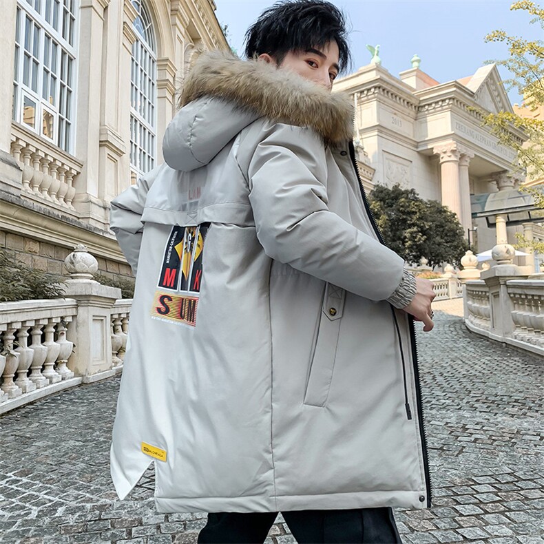 714-3-9805男士高档棉衣潮加厚棉袄长款棉服,男装棉衣,星座1404-3