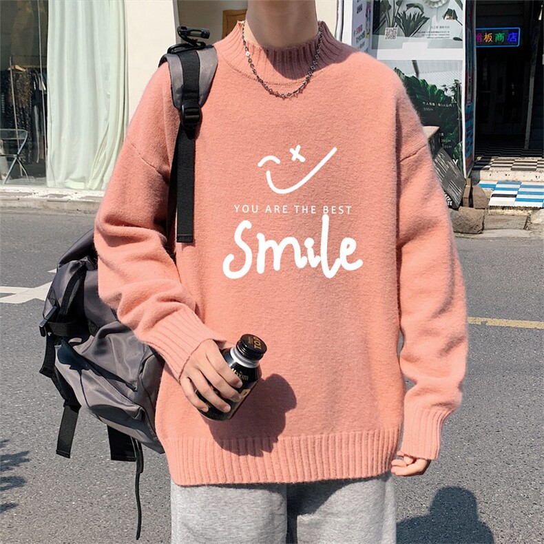 ！2023秋冬季新款男士半高领毛衣大码潮流针织衫M601P45控68图片