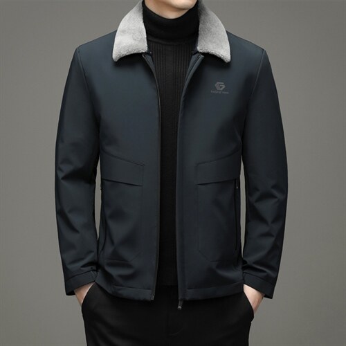 2023新款羽绒服脱卸领男中长款休闲商务冬装外套上衣HM2371-P295，男装羽绒服，电商B212（原钱塘6029）