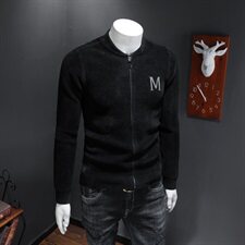 2021天鹅绒外套加厚保暖开衫简约款实体店款过年好穿，男装夹克，电商D230