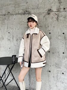 皮毛一体外套图片