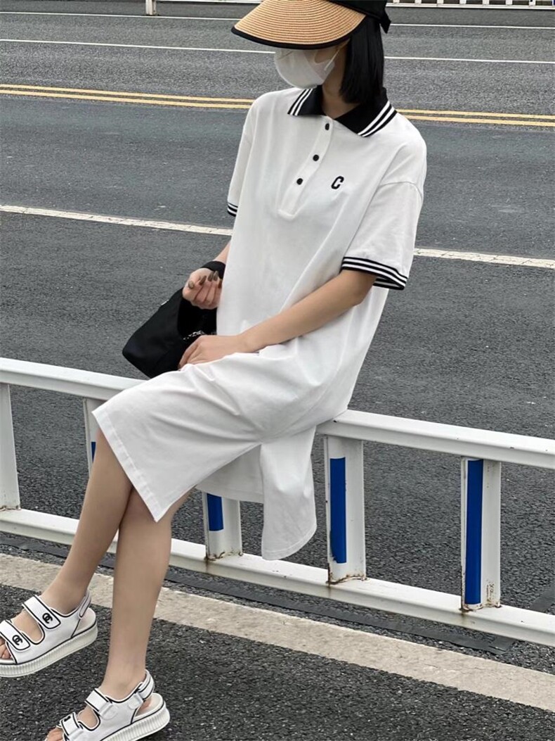 2022夏季Polo连衣裙，女装连衣裙，雷洛奇丽