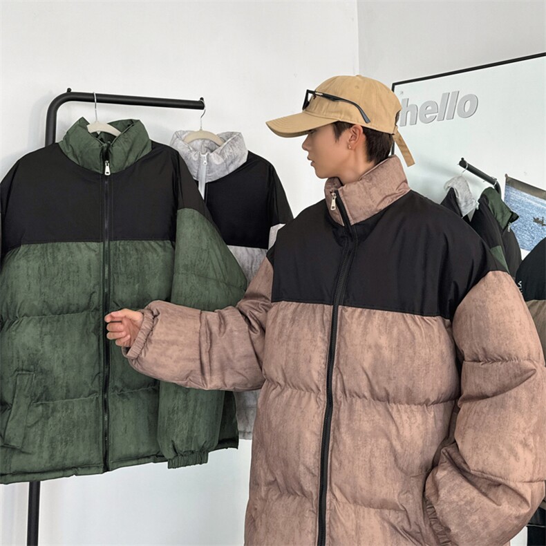 港风光板拼接冲锋棉衣棉服棉袄三防迷彩面包服量大有差G1613-P65图片