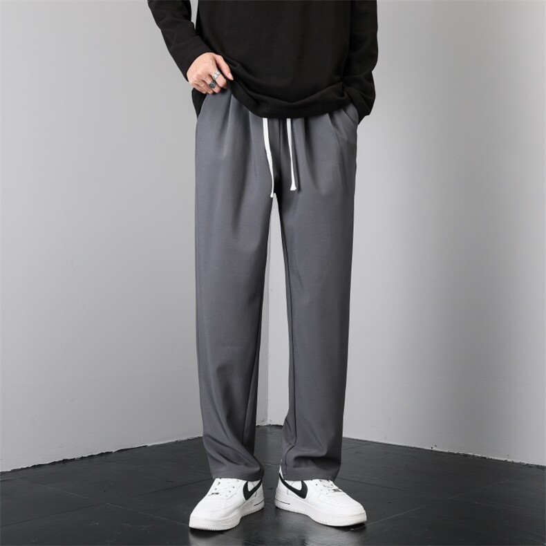 裤子男韩版潮流春夏季新款九分小西裤男士修身垂感西装裤休闲长裤，男装西裤，星座505-2（原电商A260-1)