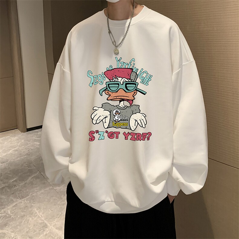 麂皮绒卫衣男大码重磅长袖t恤男JW81380-P35,男装卫衣,电商A040
