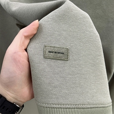 圆领落肩卫衣男秋冬季加厚刺绣长袖T恤打底衫套头休闲男装上衣潮，男装T恤，电商B212（原钱塘6029）