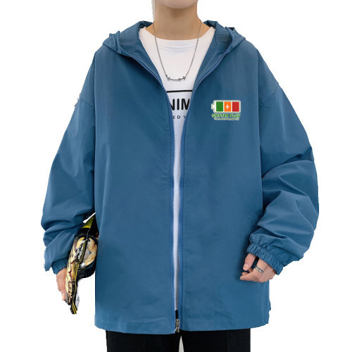 ！春秋新款港风休闲连帽夹克男宽松外套男装DJK234-P45图片