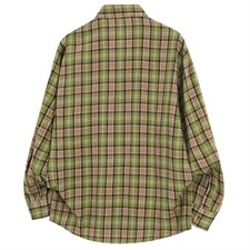 春季新款跨境电商）格子男女情侣款潮流宽松格纹衬衣，男装衬衫，星座1107-1