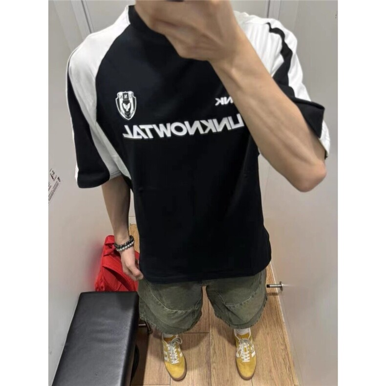 【有货】DA323-特P42解构拼接牛仔短裤男美式青少年夏季薄款裤子,男装牛仔裤,星座603-2