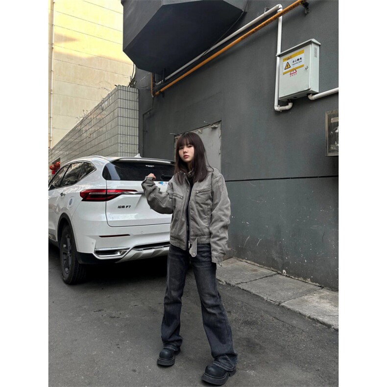 【有货】cleanfit短款牛仔外套男潮牌高级感痞帅夹克W352CC-特P75,男装夹克,星座1007（原301D）
