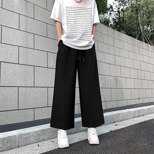 现货 夏季松紧腰宽松冰丝八分裤阔腿休闲七分裤男 K788-P45 控68图片