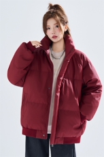 新款冬季羽绒立领PU皮棉服棉袄韩版宽松外套A436-2522-P80，男装棉衣，电商A436