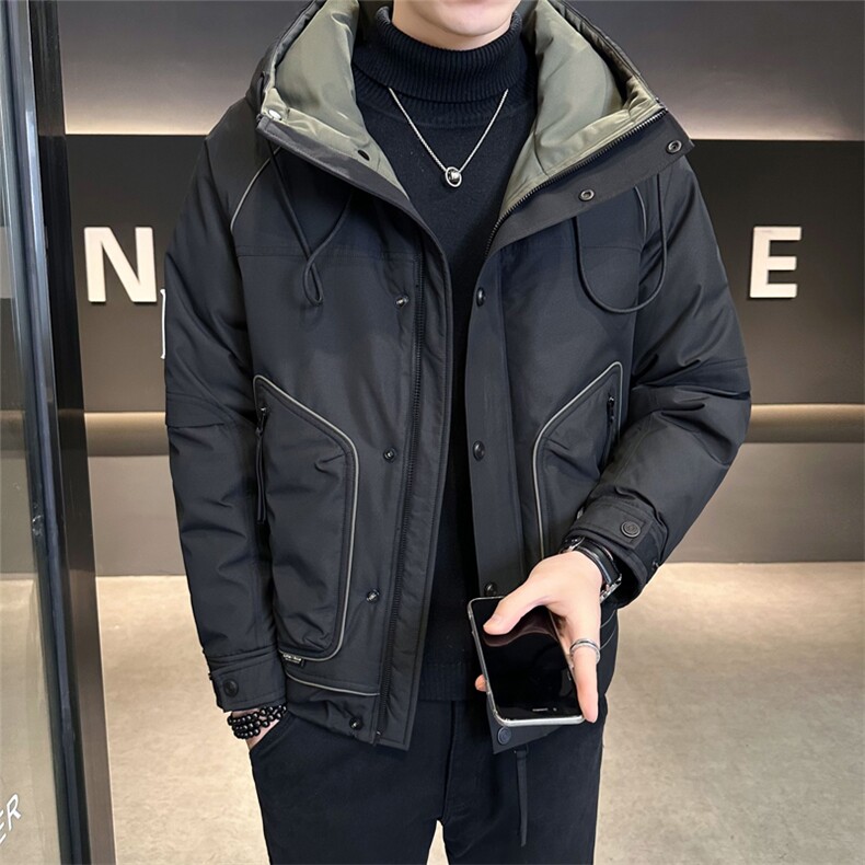 冬季羽绒服男2025新款连帽加厚保暖冲锋衣C317-Y8389-P195,男装夹克,电商C317