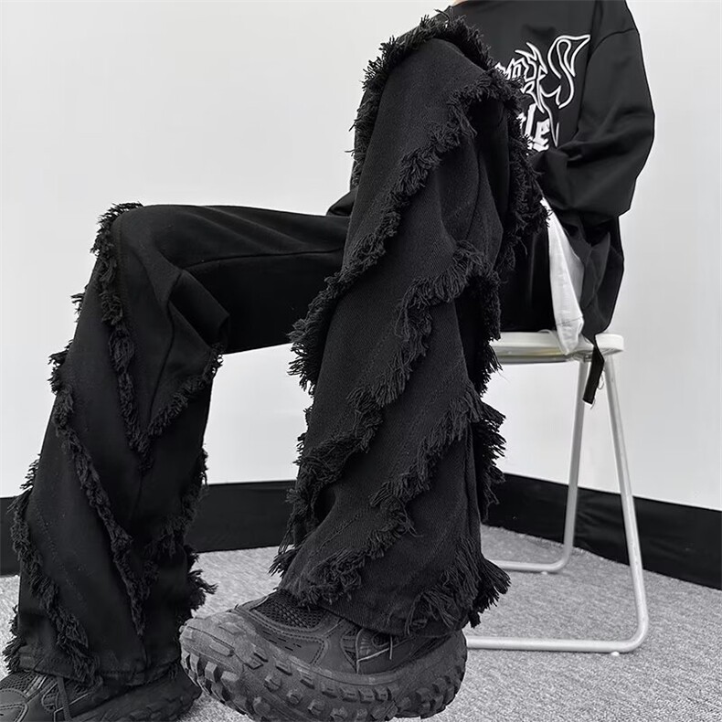 青春流行ins男直筒水洗牛仔裤 FN29 P55图片