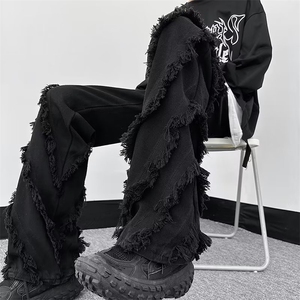 青春流行ins男直筒水洗牛仔裤 FN29 P55图片