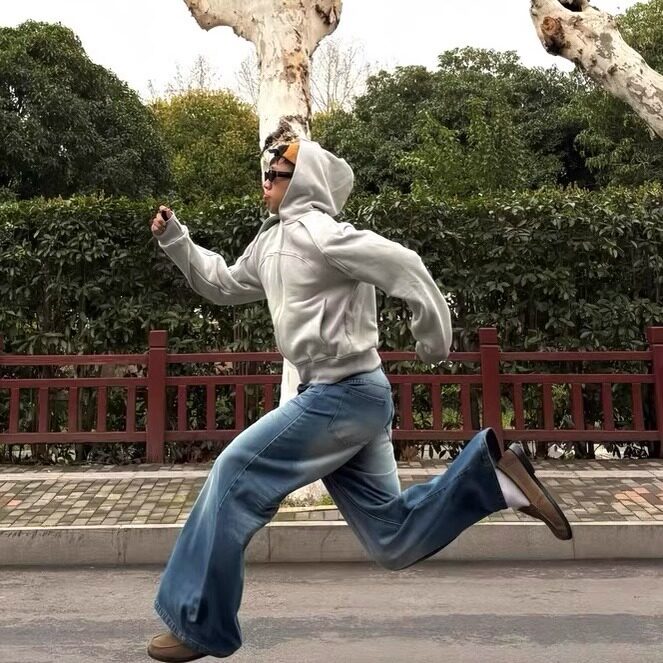 美式复古裁活页重磅百搭帽衫高街头boxy连帽廓形纯色卫衣外套潮牌,女装短外套,星座506A
