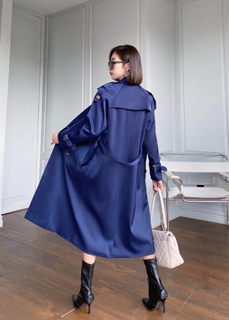 【工厂直营】秋冬新款-净色风衣，接订单，女装风衣，陆氏青云