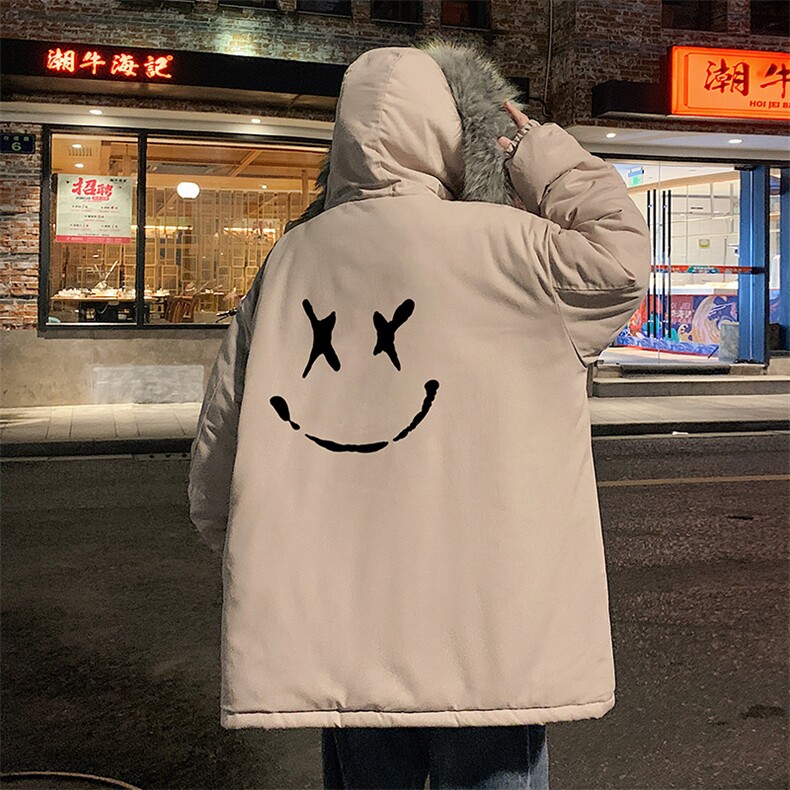 MM48190-P130冬季大毛领棉衣男士大码加厚棉袄男棉服,男装棉衣,电商A040