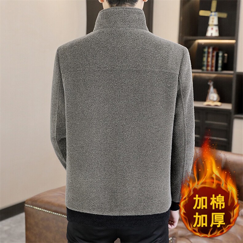 冬季新款男士立领修身韩版百搭毛呢大衣短款夹克外套A67P146控228,男装夹克,电商B226-2（原B217-2）