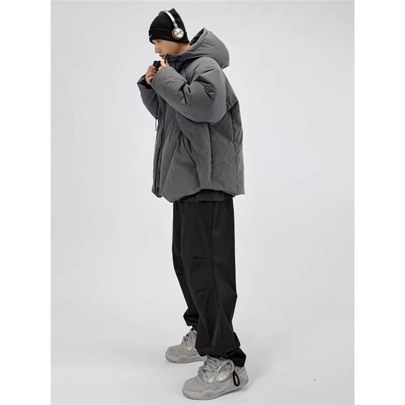 加绒加厚冬款男女连帽棉衣保暖面包服宽松外套MY2467P105,男装棉衣,星座1013-1
