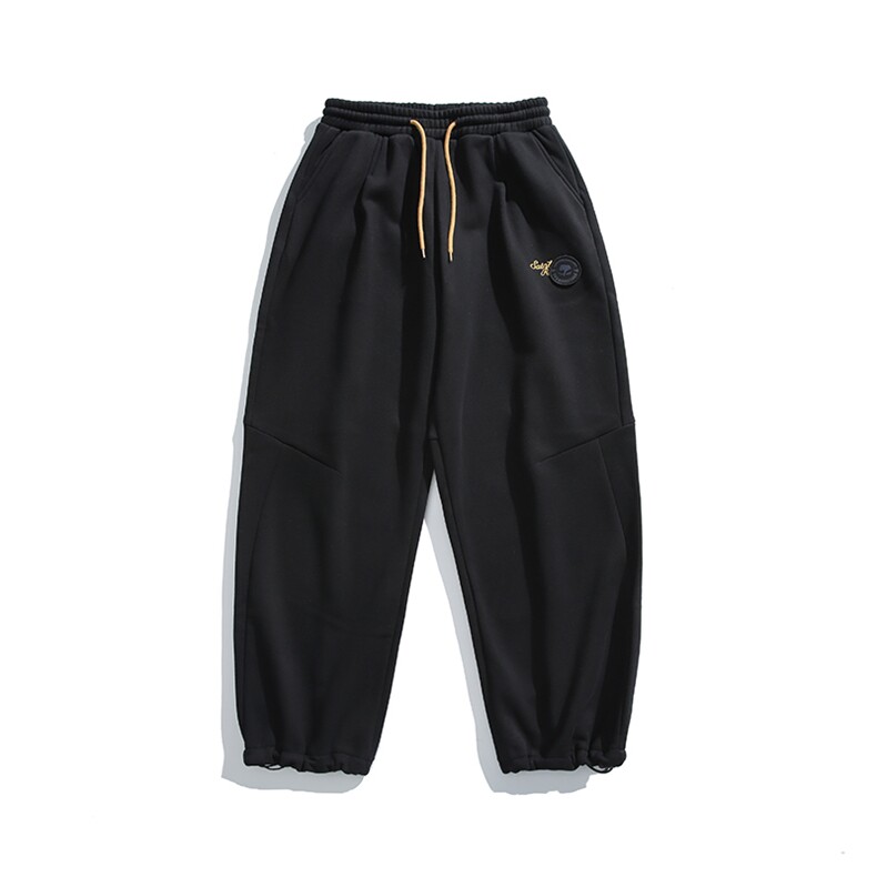2025冬季新款男装日系宽松加绒加厚运动休闲棉裤束脚卫裤P976-F88,男装休闲裤,电商A101（原外27）