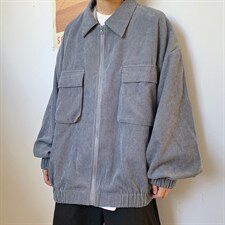 春秋季复古夹克宽松灯芯绒外套港风ins潮百搭休闲上衣W1959-P50，男装夹克，星座512-4