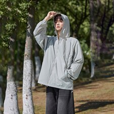 UPF50+有报告凉感轻薄透气宽松大码潮流防晒服DQC657-P48，男装防晒衣，电商B306