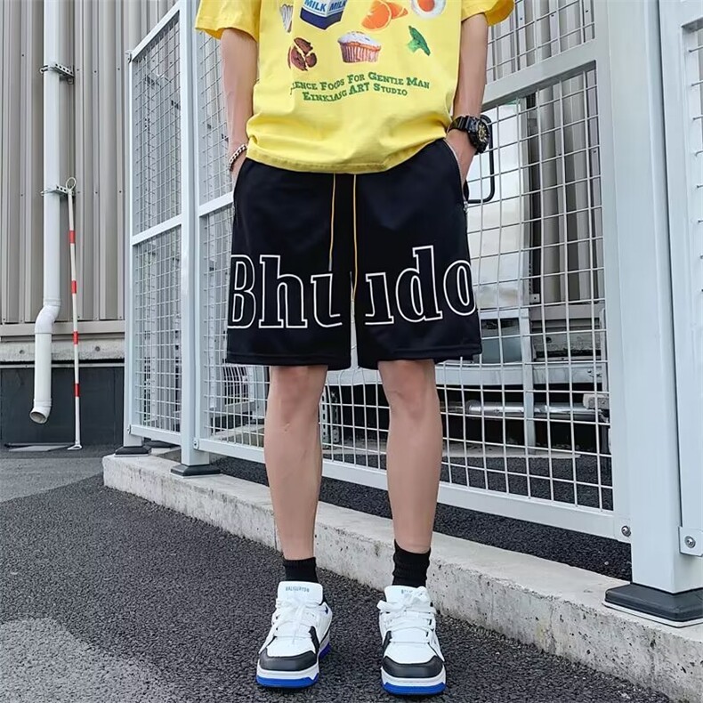 休闲短裤男韩版潮流高街帅气字母2024夏季新款ins五分裤K4312-P26,男装休闲裤,星座412-3