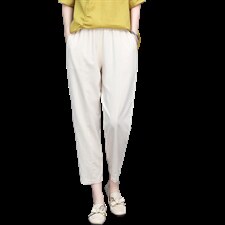 直筒裤大码白色裤子女小个子春季休闲显瘦百搭裤子女设计感小众，女装休闲裤，涵誉