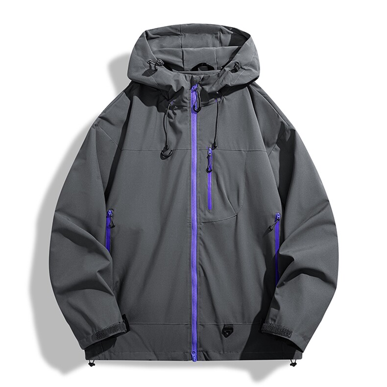 机能冲锋衣情侣外套登山服户外工装连帽小众运动夹克防风7870-P45,男装夹克,星座1403A