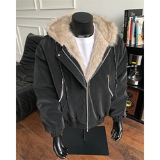 美式复古座山雕连帽棉服加厚保暖夹克宽松外套XZ514-2-25104-P128，男装夹克，星座514-2(原B239)