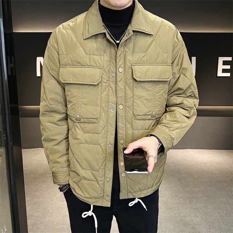 AK97907钱塘2020-3时尚休闲冬季厚款百搭简约中年男士羽绒服P150图片