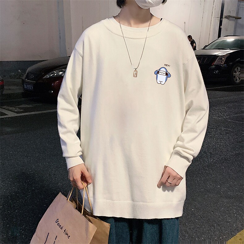 M67167-P45加绒款-P65圆领毛衣男大码针织衫男毛线衣线衫,男装针织衫/毛衣,电商A040