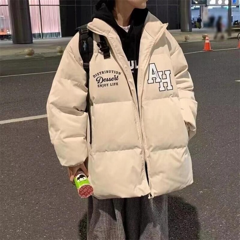 网络图现货新款时尚百搭宽松字母加厚棉服外套RM230-P75,男装棉衣,星座1005-4