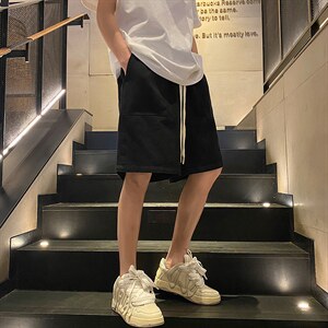 直播品质 做旧重磅水洗 大口袋工装短裤五分裤 K9803/P40 黑色2图片