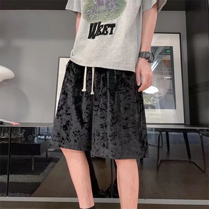 冰丝短裤男夏季薄款透气凉感五分裤美式高街篮球裤直筒宽松运动裤图片