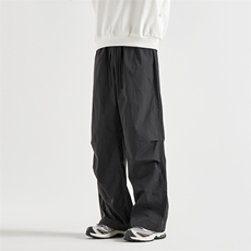 2026春装新款宽松直筒休闲长裤日系防水休闲裤XZ405-k3301-p50，男装休闲裤，星座405