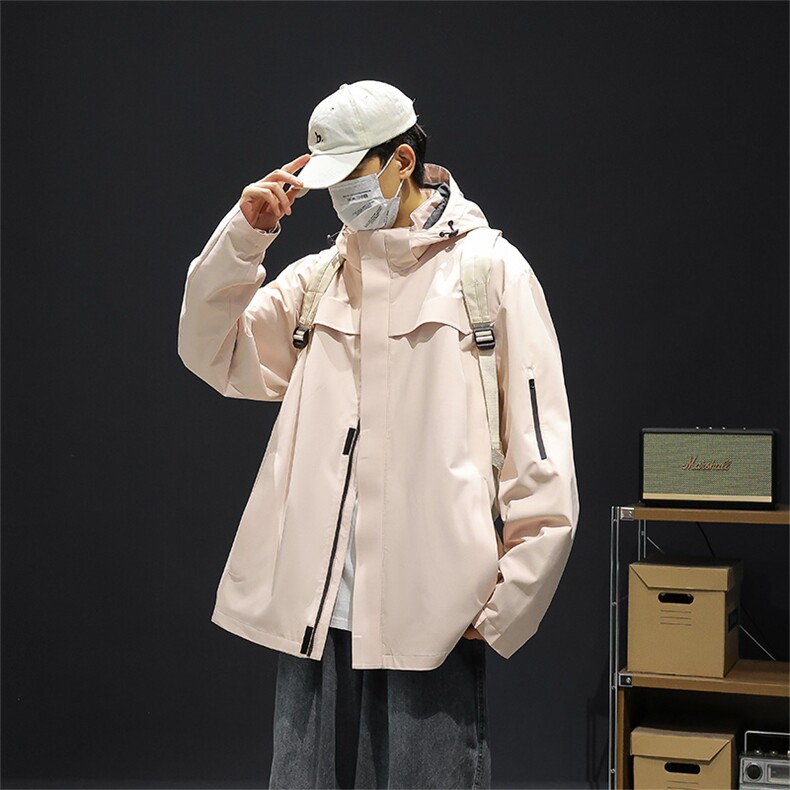 新款男女高品质户外登山服青少年学生冲锋衣夹克外套HS6606-P65,男装夹克,星座1206（原A206）