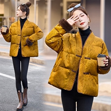 2024年中式G风中式白鸭绒新款羽绒服，女装羽绒服，伊仟回